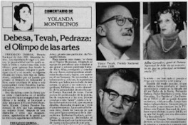 Debesa, Tevah, Pedraza: el olimpo de las artes