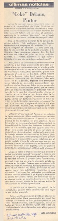 "Coke" Délano, pintor