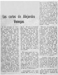 Las cartas de Alejandro Venegas