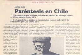 Paréntesis en Chile