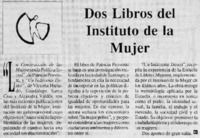 Dos libros del Instituto de la mujer.