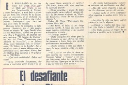 El desafiante Jorge Díaz : [entrevista]