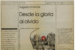 Desde la gloria al olvido