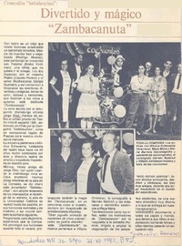 Divertido y mágico "zambacanuta"