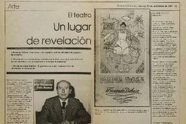 El teatro, un lugar de revelación: [entrevista]