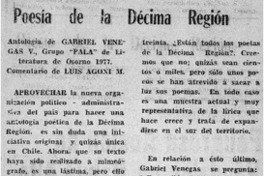 Poesía de la décima región