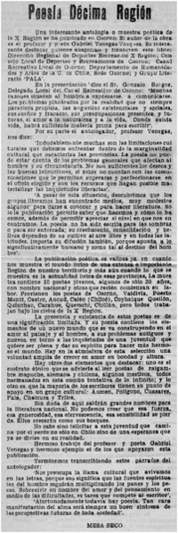 Poesía décima región