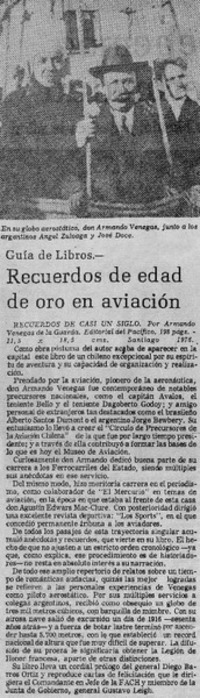 Recuerdos de la edad del oro en aviación.