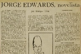 Jorge Edwards, novelista