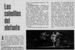 Los comillos del elefante.