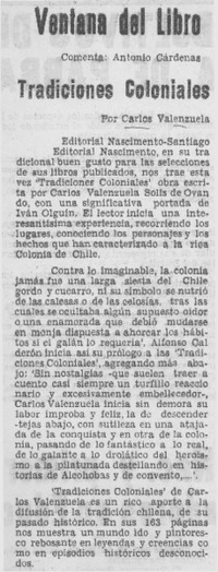 Tradiciones coloniales