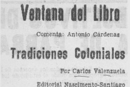 Tradiciones coloniales