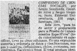 Compendio de cienias sociales