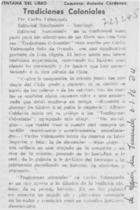 Tradiciones coloniales