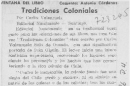Tradiciones coloniales