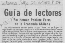 Guía de lectores