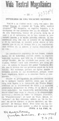 Vida teatral magallánica