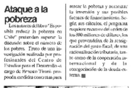 Ataque a la pobreza.