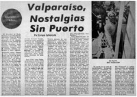 Valparaíso, nostalgias sin puerto