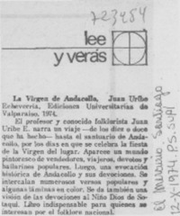 La virgen de Andacollo.