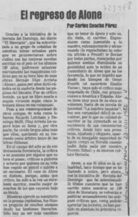 El regreso de Alone