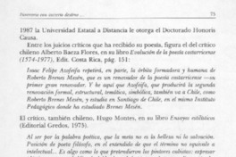 Largo mensaje a Chile por medio de Juvencio.
