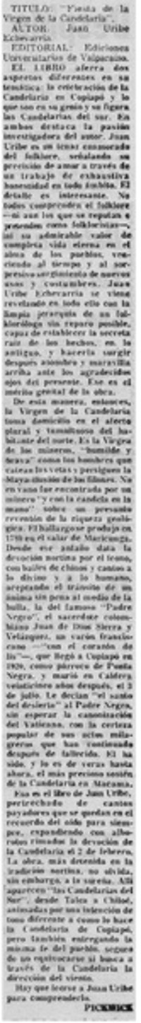 "Fiesta de la virgen de la candelaria"