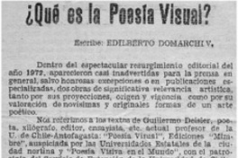 ¿Qué es la poesía visual?