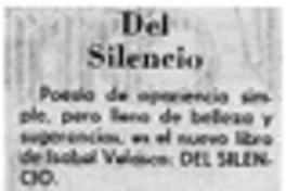 Del silencio