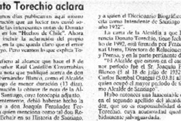 Donato Torechio aclara.