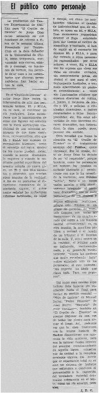 El público como personaje