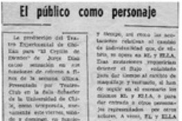 El público como personaje
