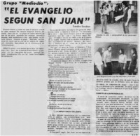 "El evangelio según San Juan"