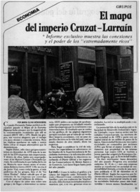 El mapa del imperio Cruzat-Larraín