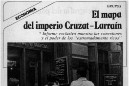 El mapa del imperio Cruzat-Larraín