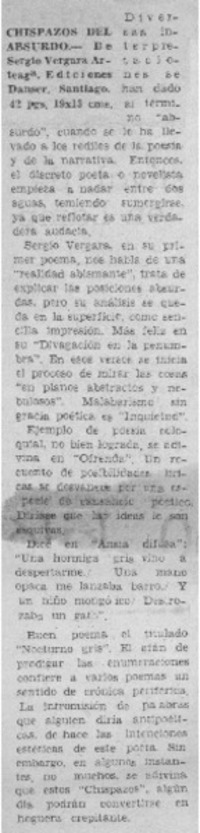 Chispazos del absurdo.