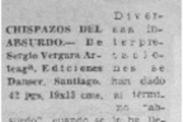 Chispazos del absurdo.