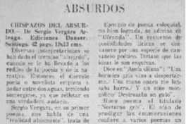 Chispazos del absurdo.