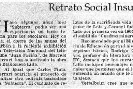 Retrato social insuperable.