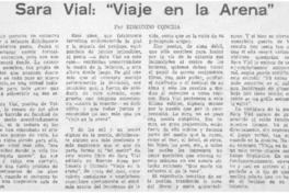 Sara Vial: "viaje en la arena"