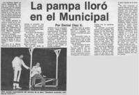 La pampa lloró en ell municipal
