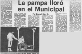La pampa lloró en ell municipal