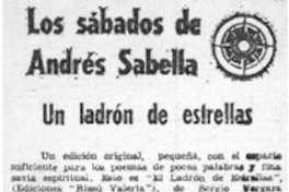 Un ladrón de estrellas