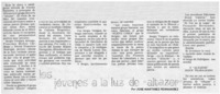 Los jóvenes a la luz de "altazor"