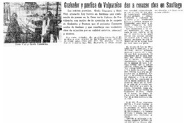 Grabador y poetisa de Valparaíso dan a conocer obra en Santiago.