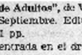 "Juegos de adultos".