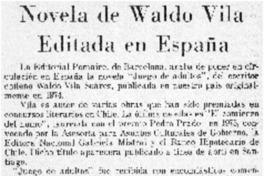 Novela de Waldo Vila editada en España.