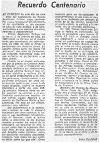 Recuerdo centenario