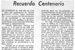 Recuerdo centenario
