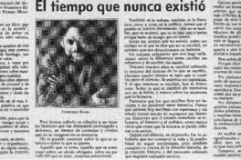 El tiempo que nunca existió.